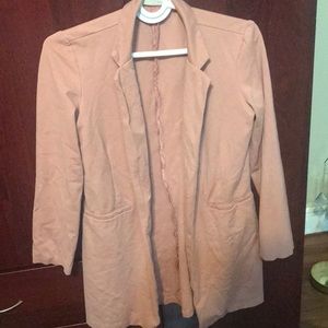 Long pink blazer